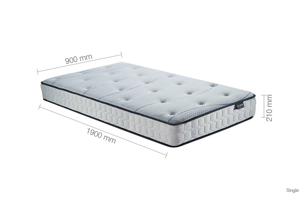 SleepSoul Air Open Coil Mattress - Single dimensions