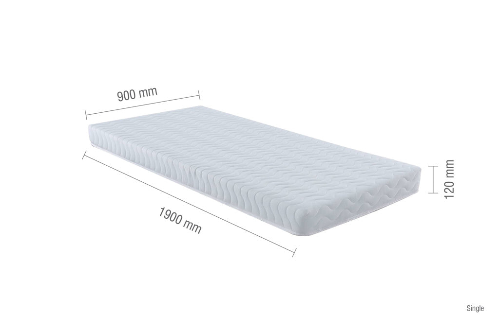 Single Sleepsoul Nimbus Foam Mattress dimensions