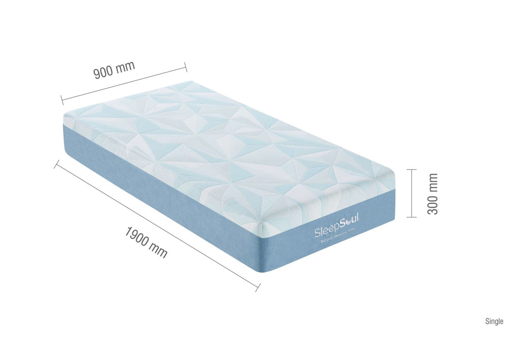 Sleepsoul Orion Cool Gel Mattress - Single dimensions