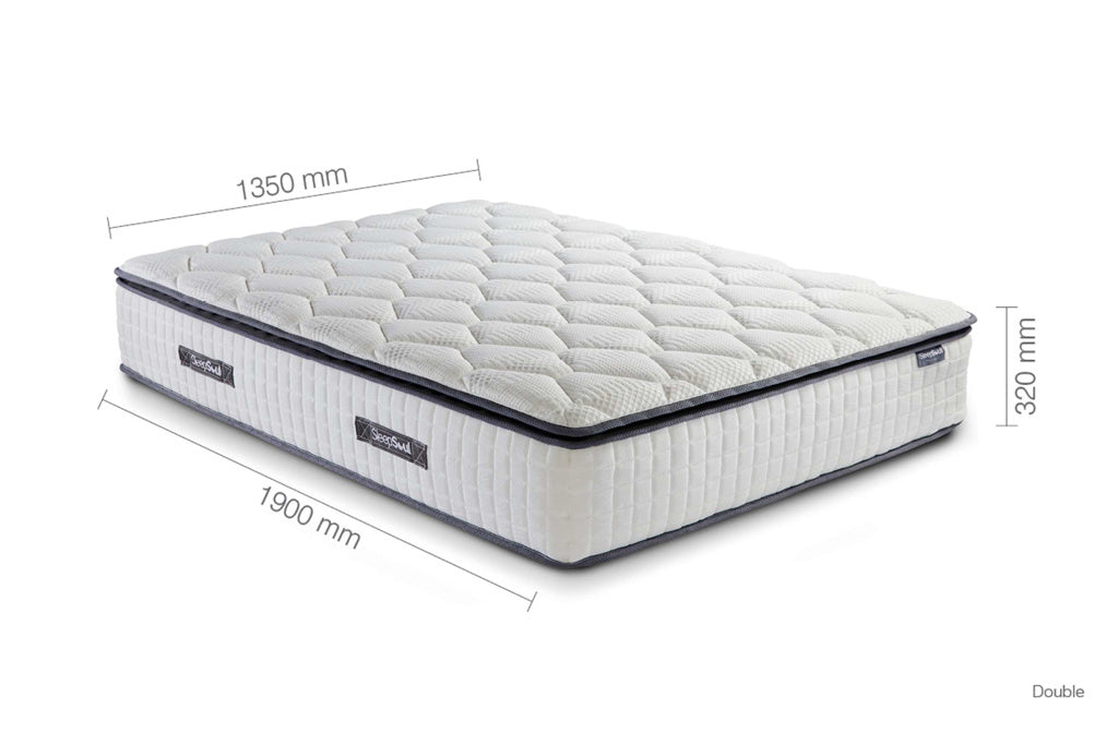 Sleepsoul Bliss 800 Pillow Top Mattress - Double dimensions