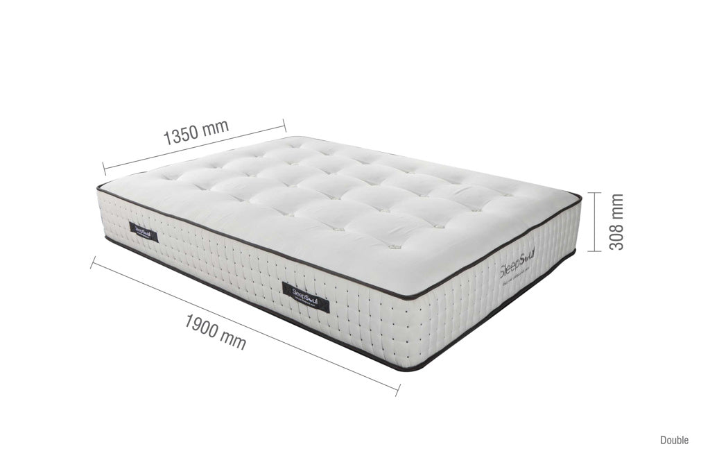 SleepSoul Harmony 1000 Pocket Sprung Mattress - Double dimensionss