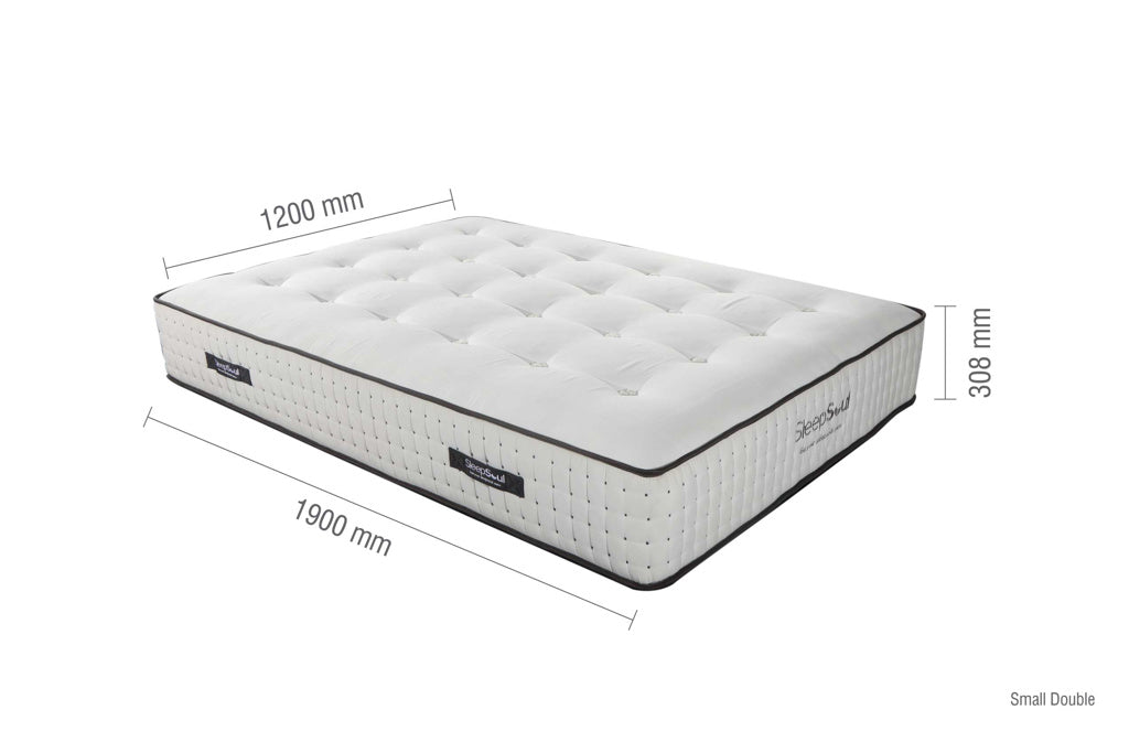 SleepSoul Harmony 1000 Pocket Sprung Mattress - Small Double dimensions