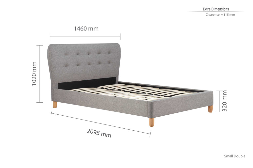 Birlea Stockholm Bed Frame - Small Double 4