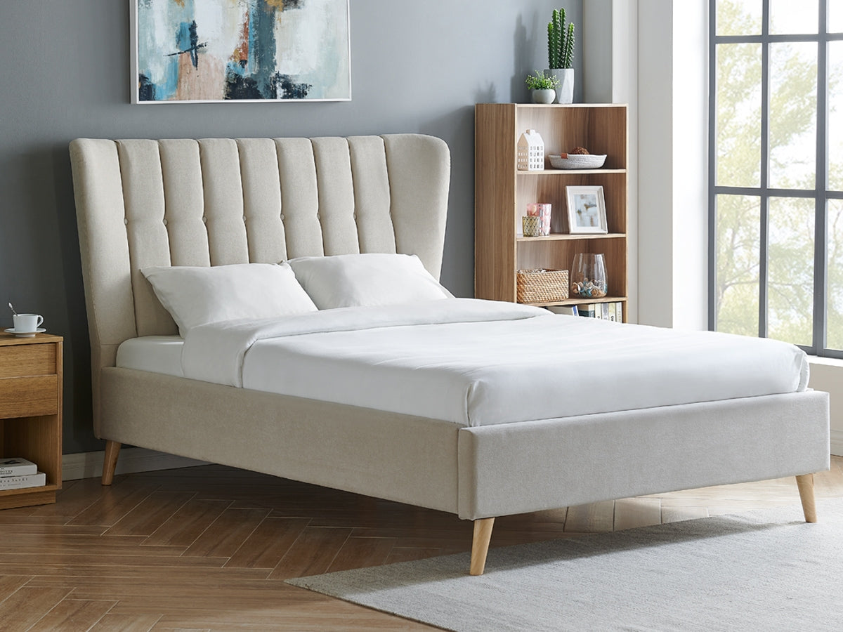 Limelight Tasya Fabric Bed Frame - Natural