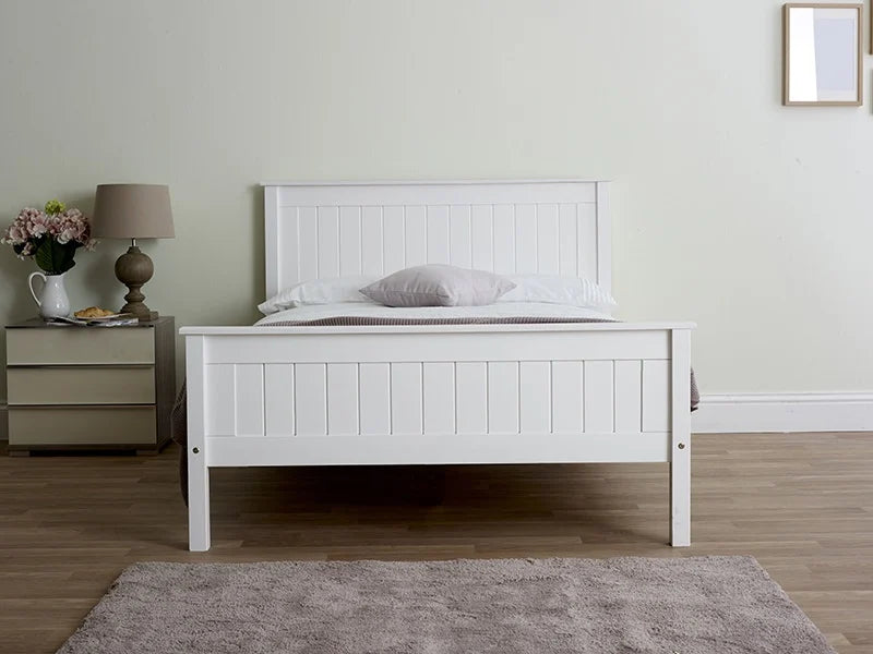 Limelight Taurus Wooden Bed - White 2