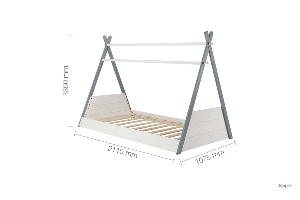 Birlea Teepee Children's Bed White & Grey 4