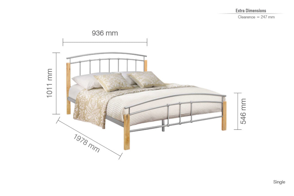 Birlea Tetras Bed Frame - Single 4