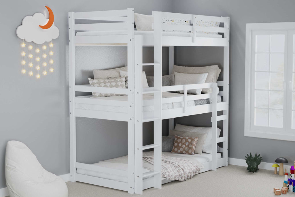 Birlea Tressa Triple Bunk Bed - White