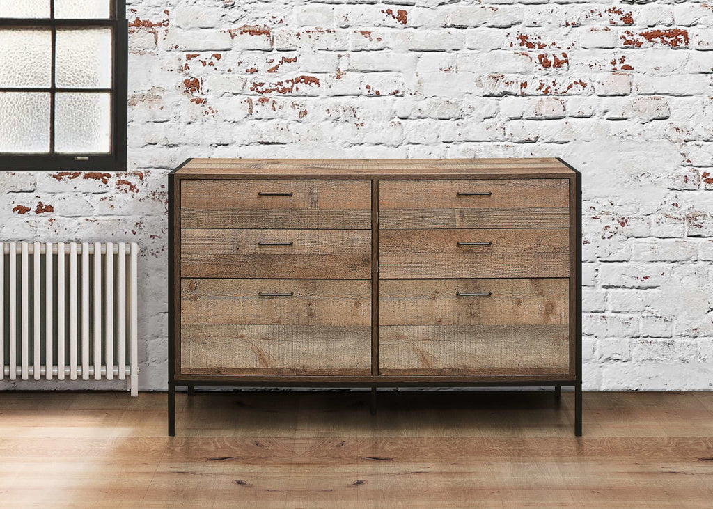 Birlea Urban 6 Drawer Rustic Chest 2