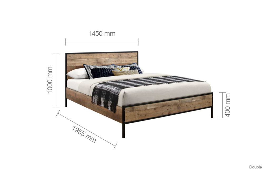 Birlea Urban Rustic Bed Frame - Double 4