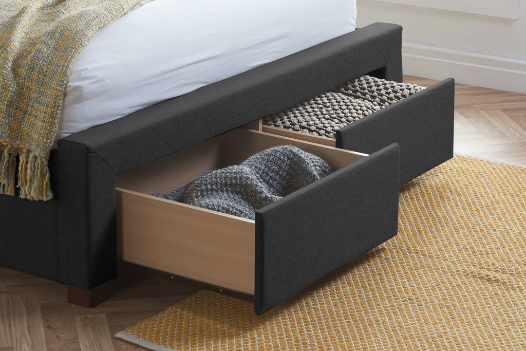 Birlea Valentino 2 Drawer Bed - Charcoal