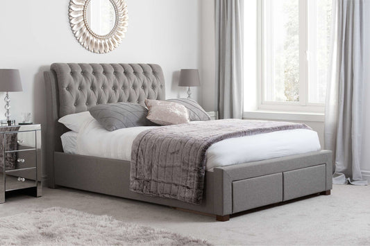 Birlea Valentino 2 Drawer Bed - Grey