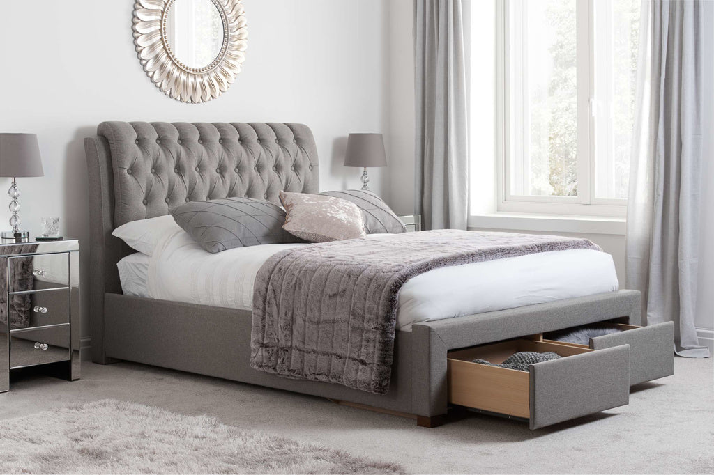 Birlea Valentino 2 Drawer Bed - Grey 2