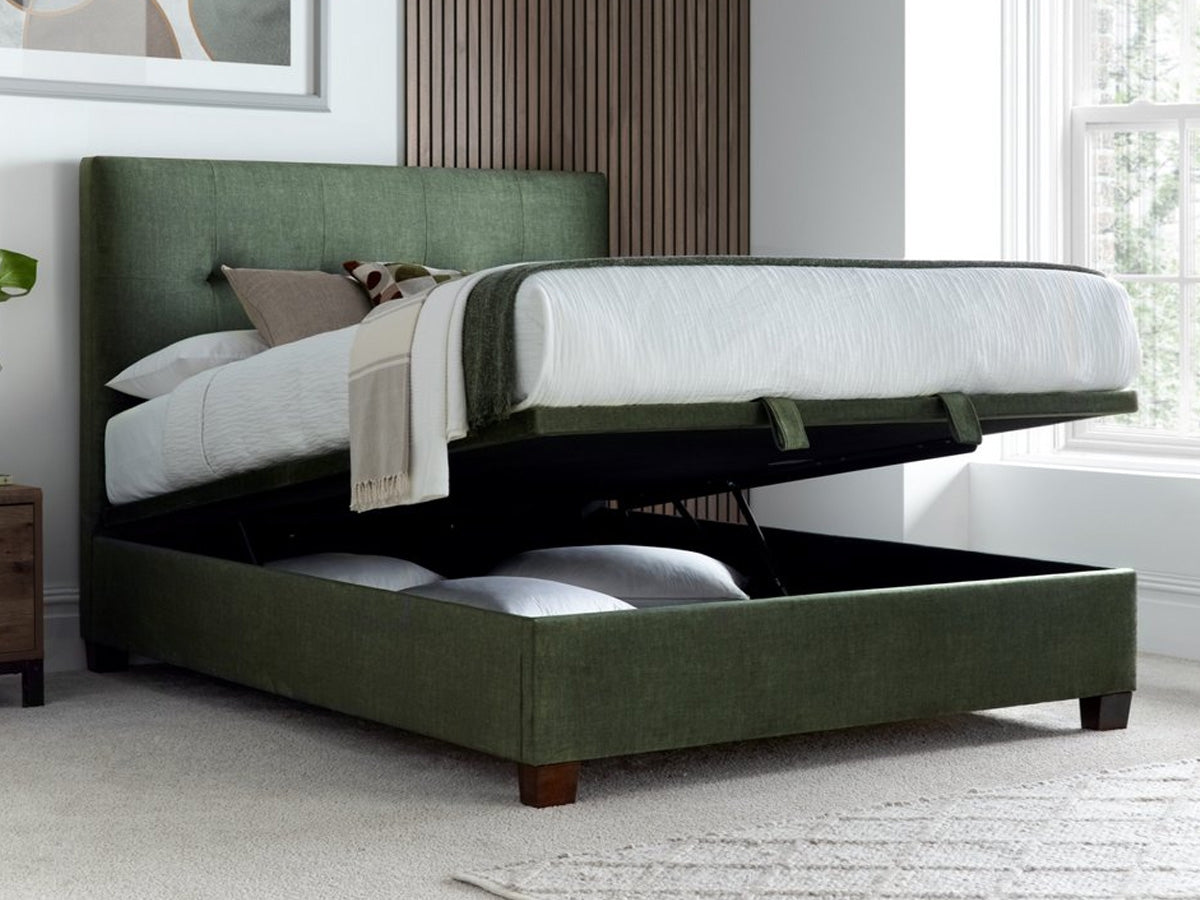 Kaydian Walkworth Ottoman Bed - Winter Moss Green 2