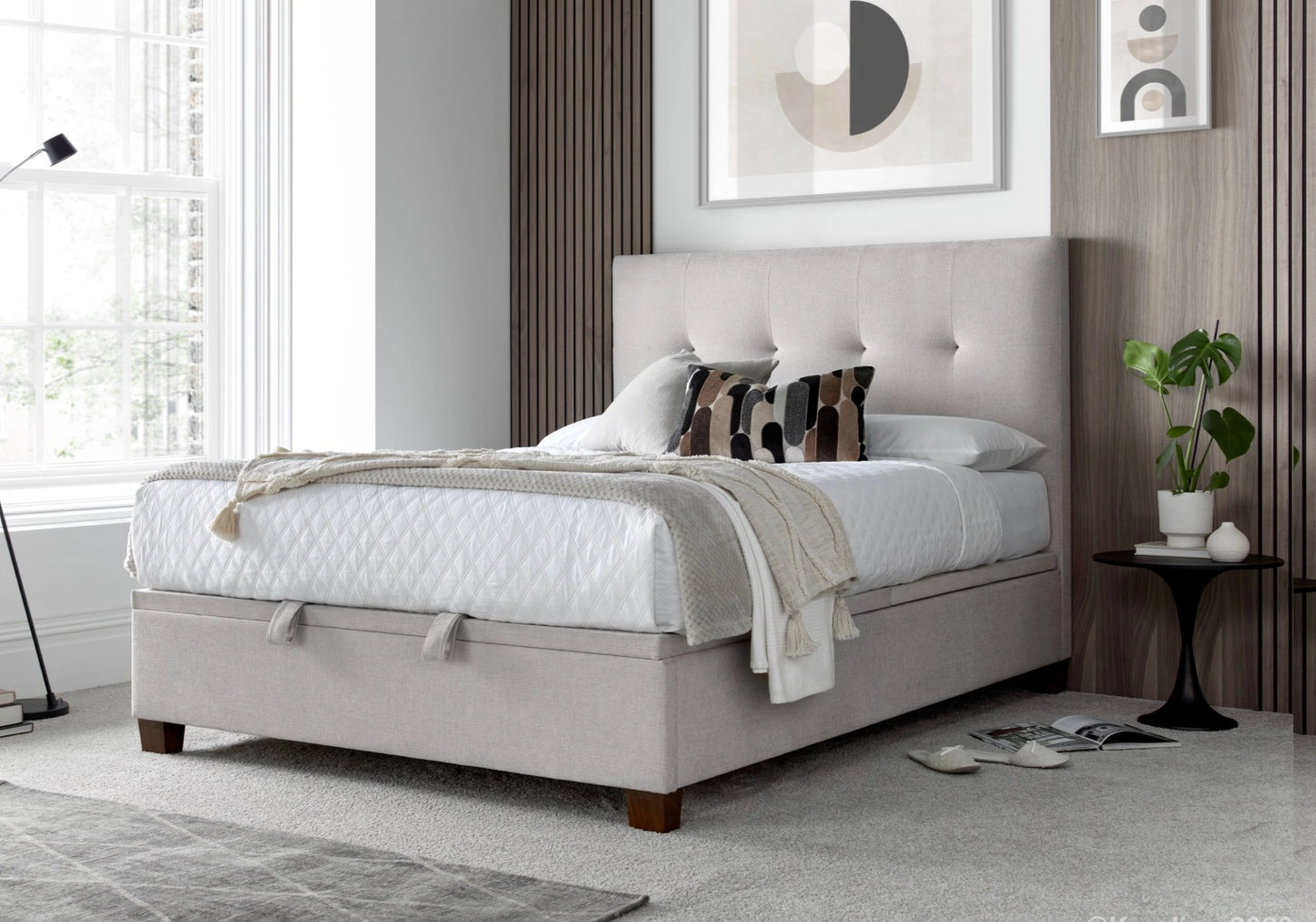 Kaydian Walkworth Ottoman Bed - Maskat Clay 2