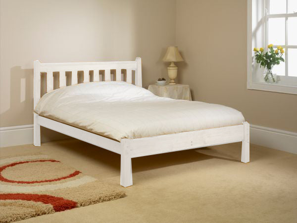 Walton Low End Wooden Bed Frame - White