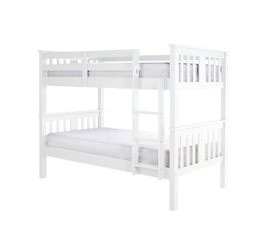 Columbus Wooden Bunk Bed - White