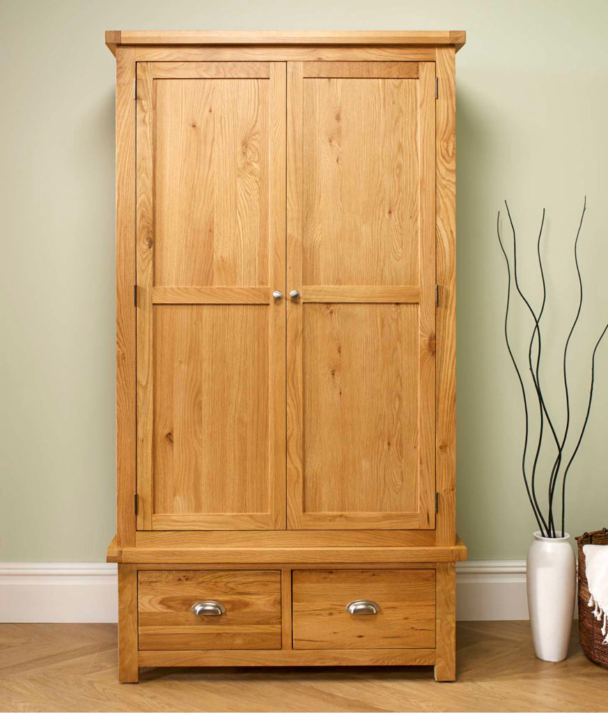 Birlea Woburn 2 Drawer 2 Door Wardrobe 2